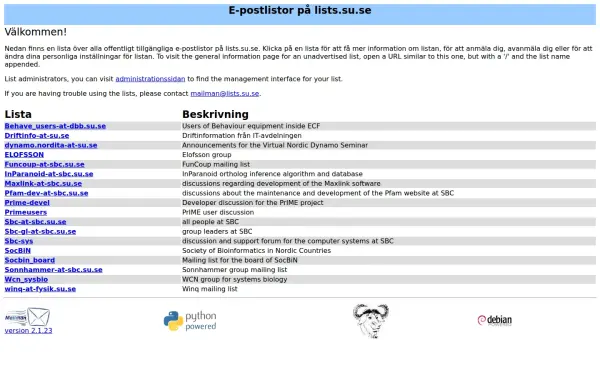 lists.su.se