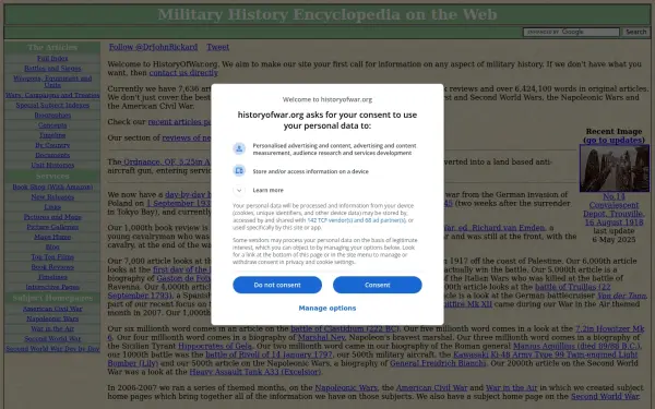 www.historyofwar.org