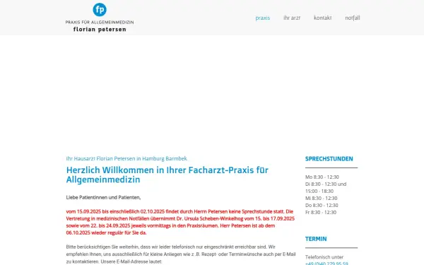 www.allgemeinmedizin-petersen.de