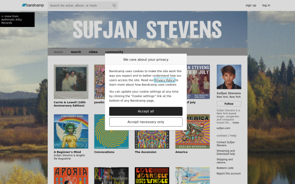 sufjanstevens.bandcamp.com