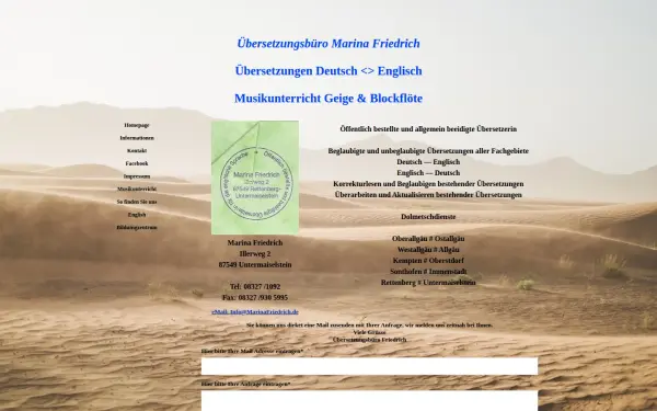www.marinafriedrich.de