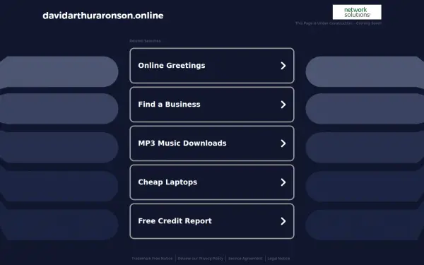 davidarthuraronson.online