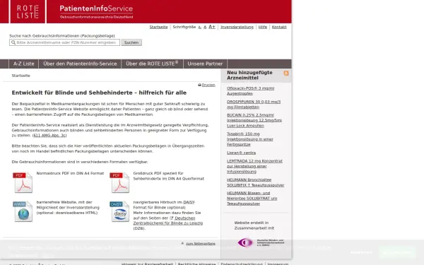 www.patienteninfo-service.de