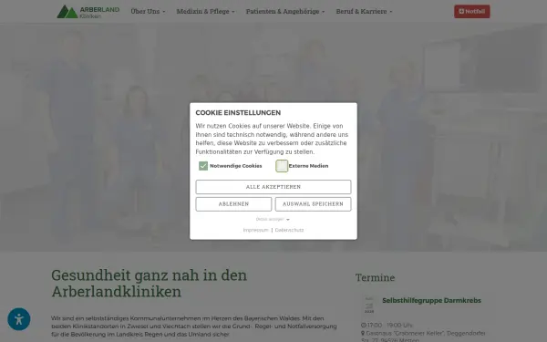 www.arberlandkliniken.de
