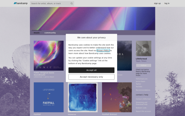 lifeformed.bandcamp.com