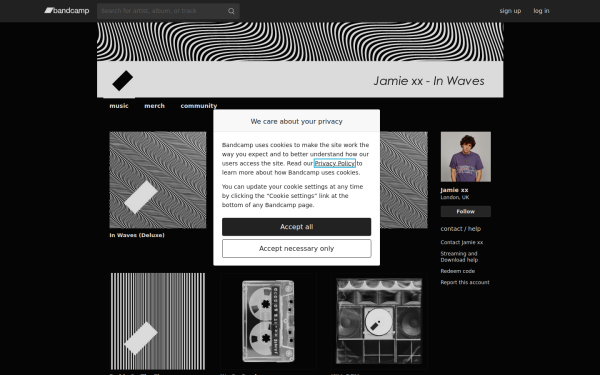 jamiexx.bandcamp.com