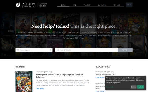 www.daedalicsupport.com
