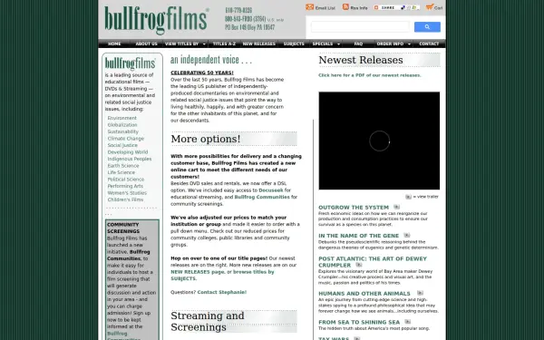 bullfrogfilms.com