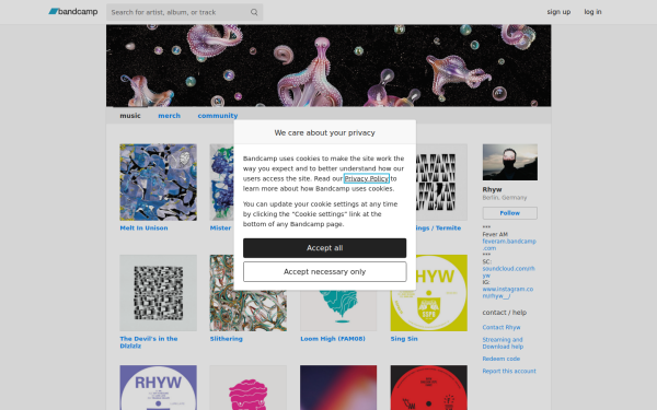 rhyw.bandcamp.com