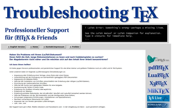 troubleshooting-tex.de