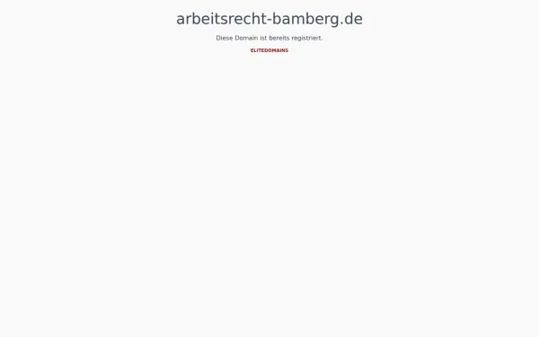arbeitsrecht-bamberg.de