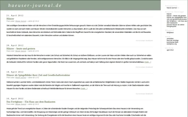 www.haeuser-journal.de
