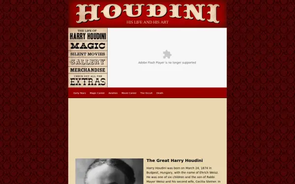 www.thegreatharryhoudini.com