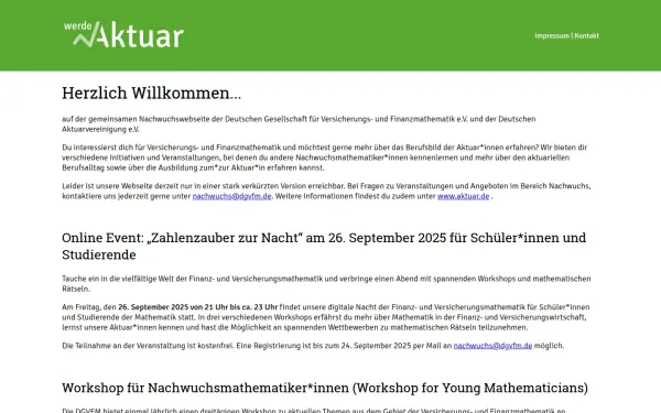 werde-aktuar.de