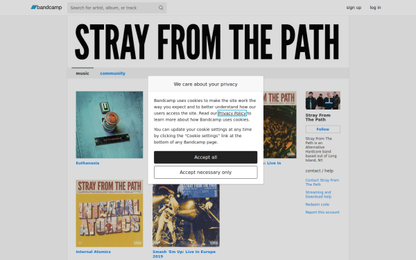 strayfromthepath.bandcamp.com