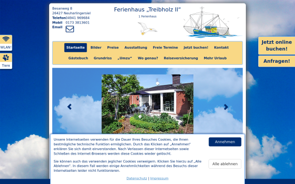 www.neuharlingersiel-treibholz-ii.de