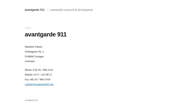 avantgarde911.de
