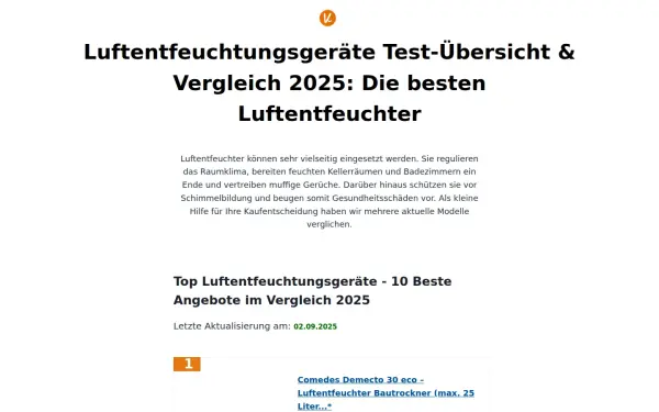 www.luftentfeuchtungsgeraetetest.de