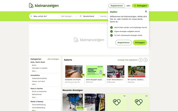 www.kleinanzeigen.de