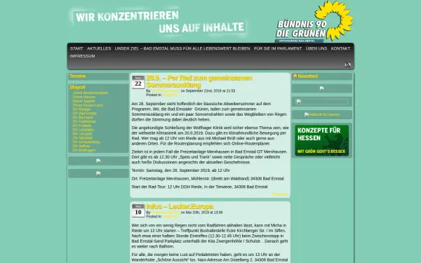 www.gruene-bad-emstal.de