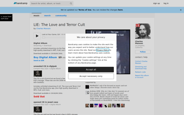 charlesmanson.bandcamp.com