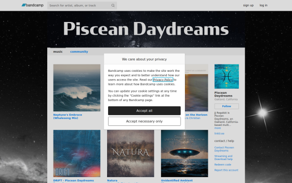 pisceandaydreams.bandcamp.com