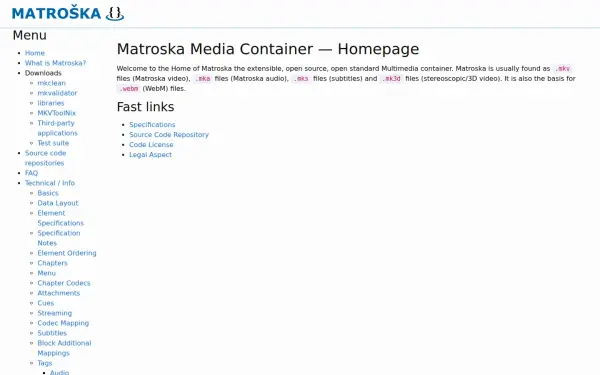 www.matroska.org