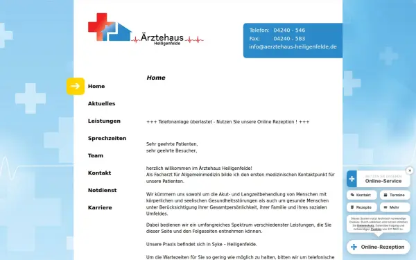 www.aerztehaus-heiligenfelde.de