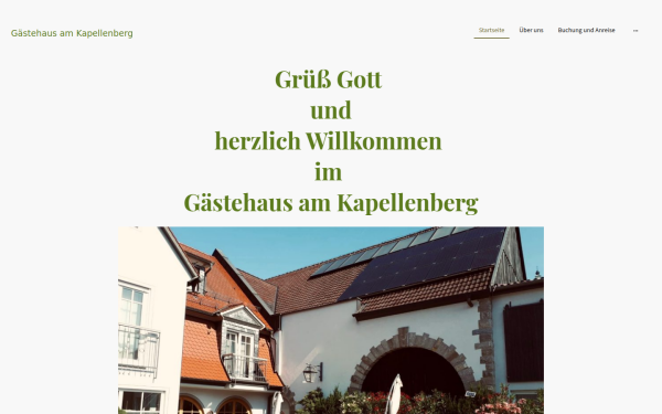 gaestehausamkapellenberg.de