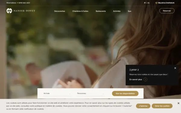 manoirhovey.com
