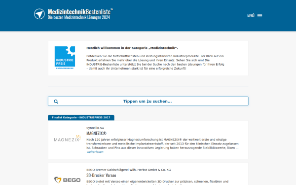 www.medizintechnik-bestenliste.de
