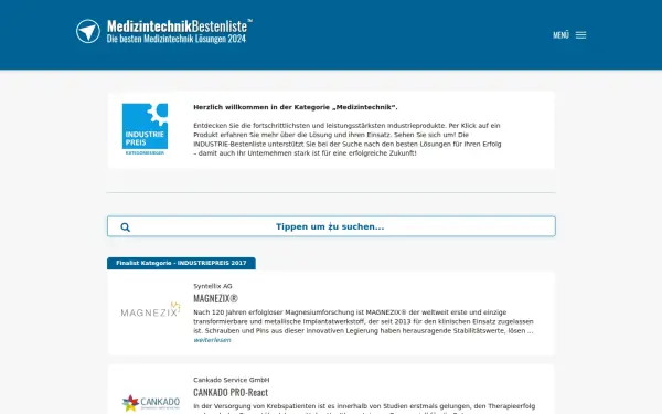 www.medizintechnik-bestenliste.de