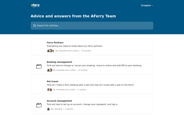 help.aferry.com