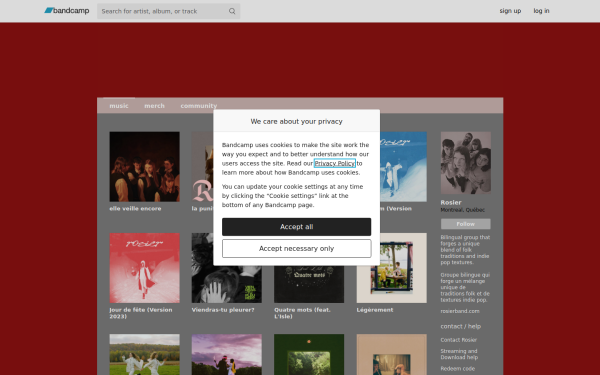 rosier.bandcamp.com