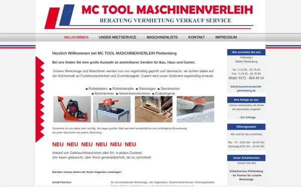 maschinenverleih-plettenberg.de