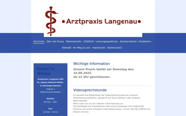 www.arztpraxislangenau.de