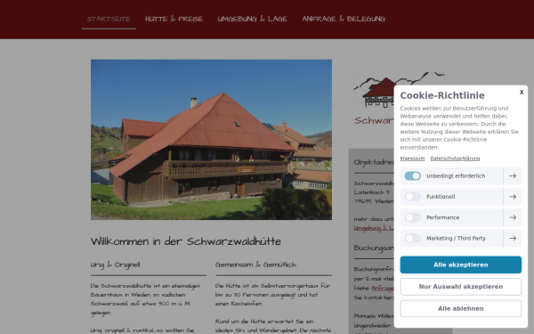 www.schwarzwaldhuette.de