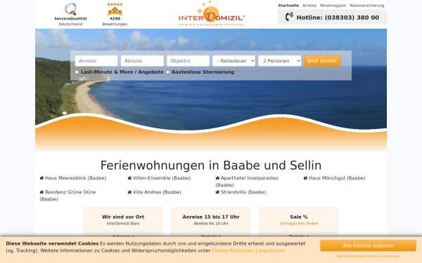 www.meeresblick-baabe.de