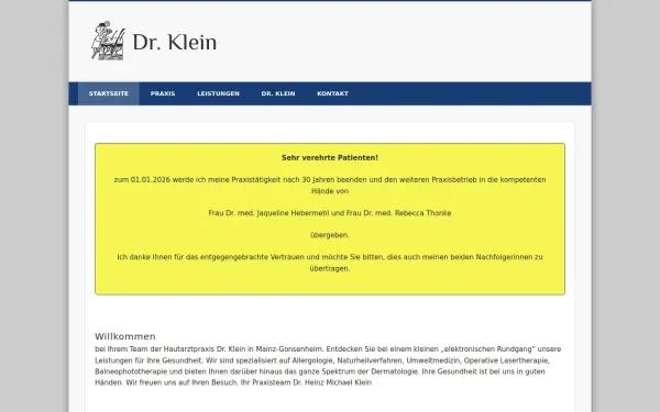 www.dr-heinz-klein.de