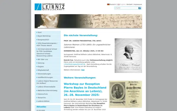 www.gottfried-wilhelm-leibniz-gesellschaft.de