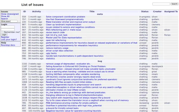 issues.fast-downward.org