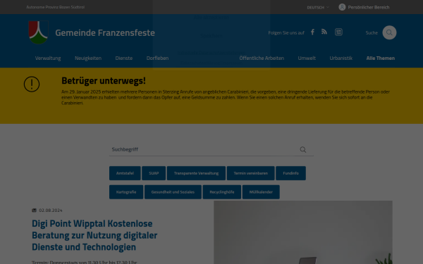www.gemeindefranzensfeste.eu
