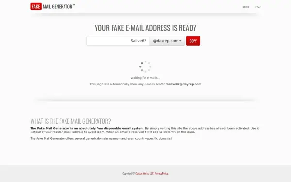 www.fakemailgenerator.com