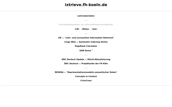 ixtrieve.fh-koeln.de