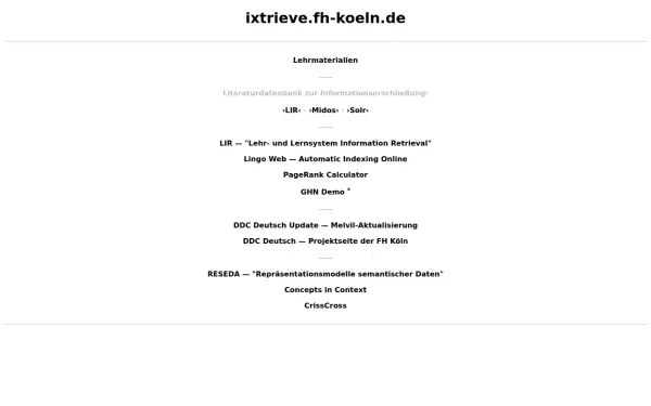 ixtrieve.fh-koeln.de