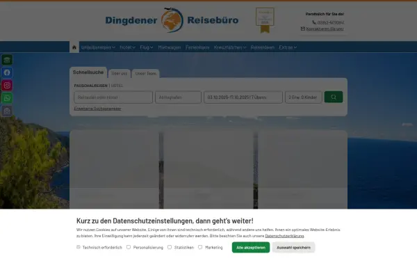 www.dingdener-reisebuero.de