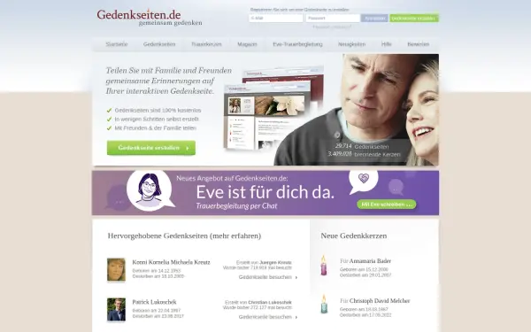 www.gedenkseiten.de