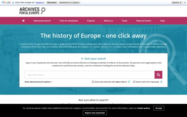www.archivesportaleurope.net