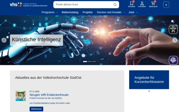 www.vhs-suedost.de