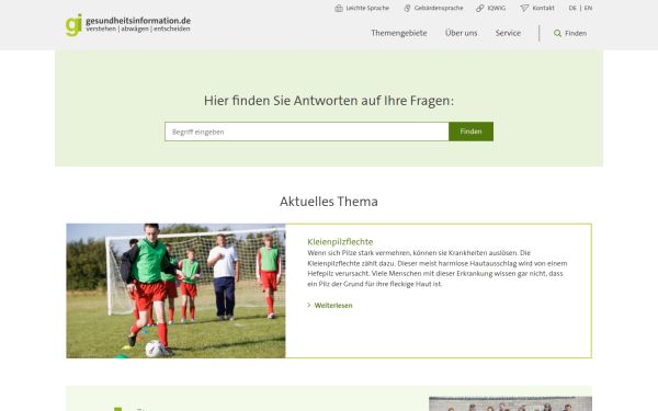 www.gesundheitsinformation.de